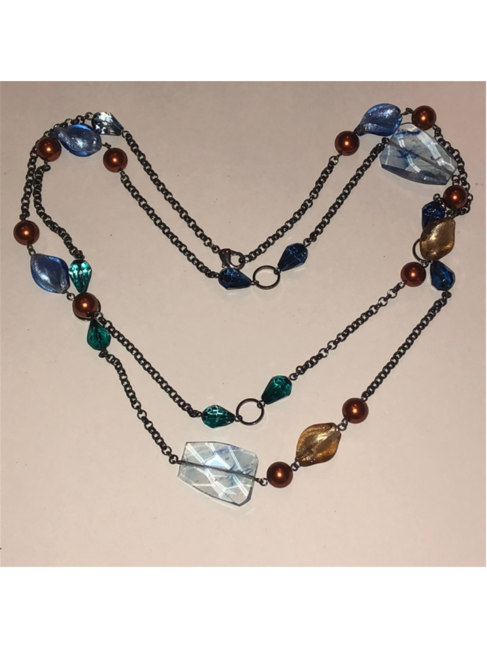 Elegant Multicolor Glass Beaded Boho Necklace